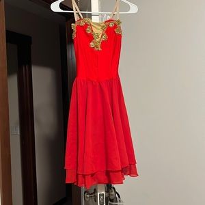 Red ballet costume